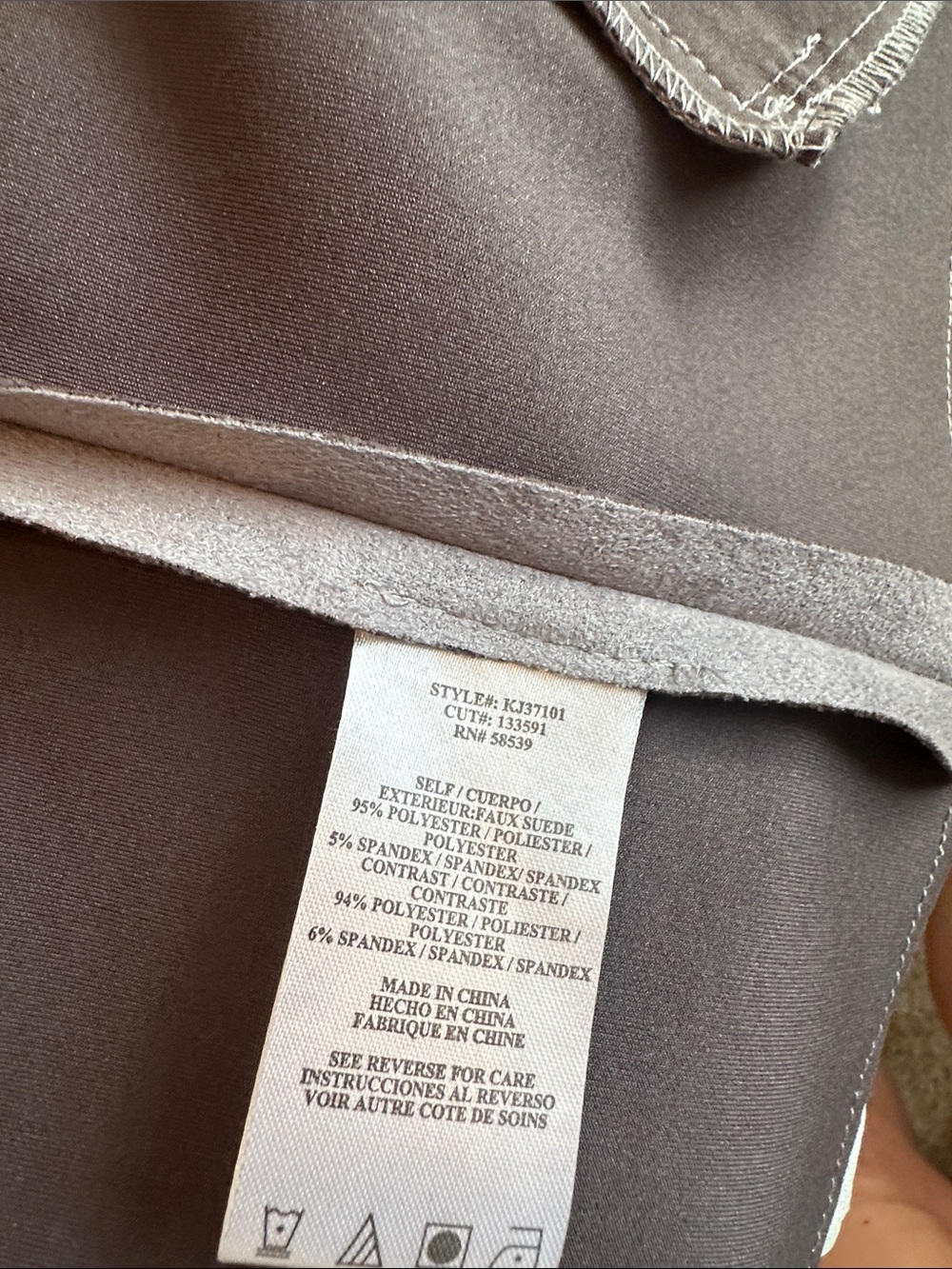 Kut from the Kloth Gray Suede Moto Jacket - Picture 8 of 8